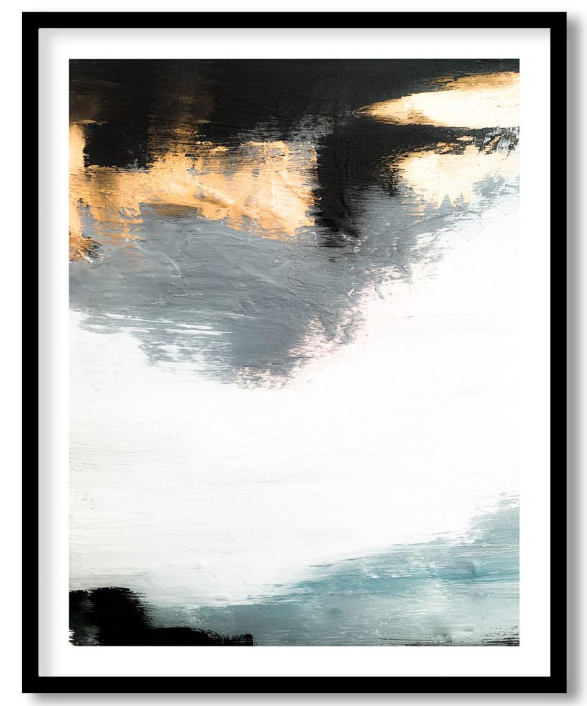 Abstract trundled painting