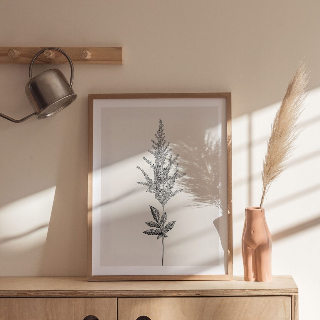 Botanical Feathery Plant – Wall Painting