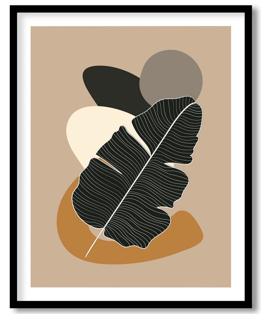 Minimalistic leaves abstract elements #843