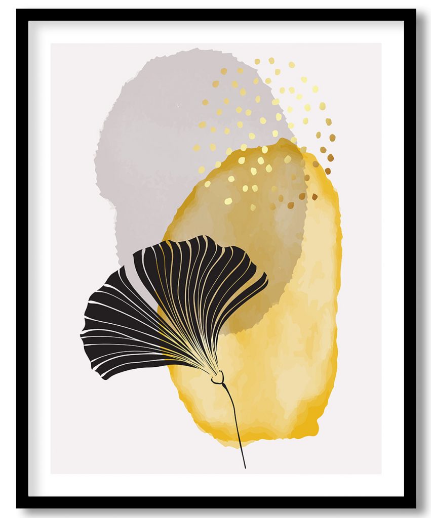 Dancing ginkgo in autumn