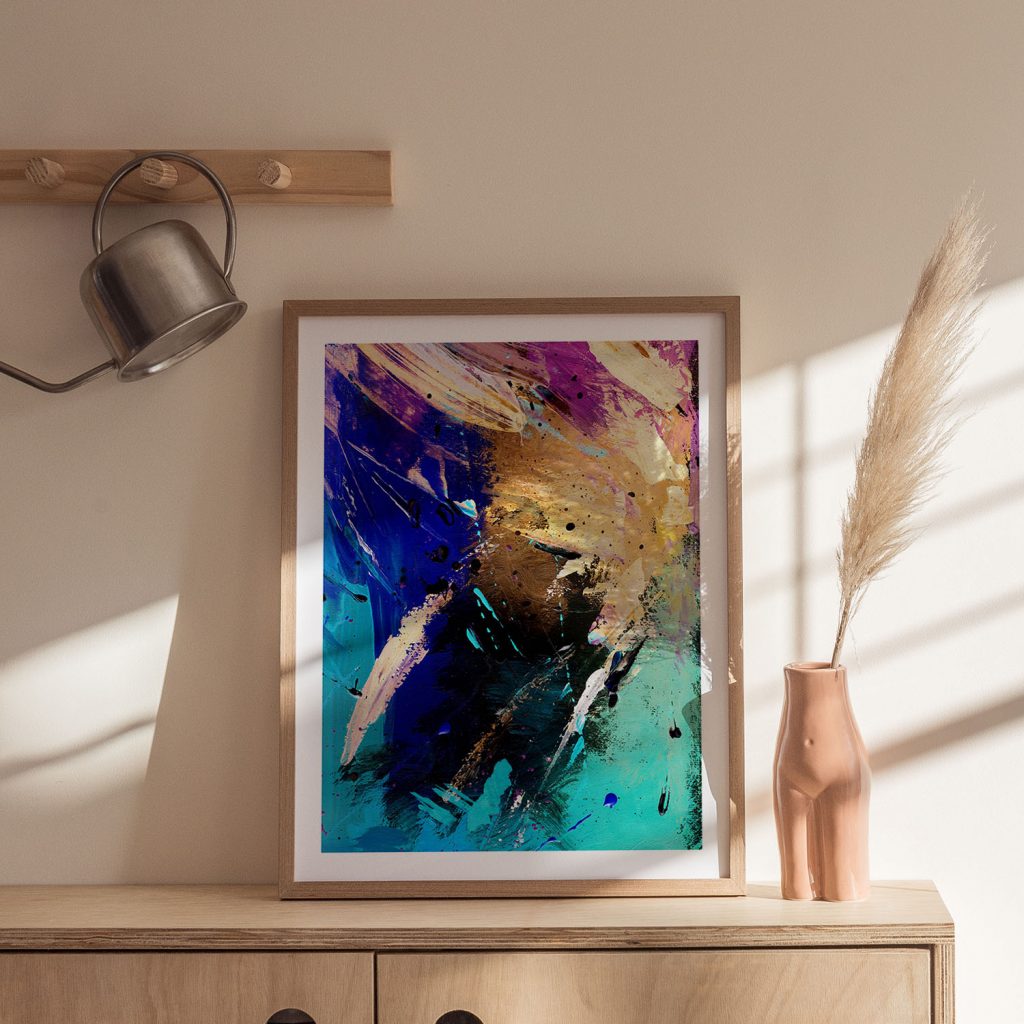 Abstract Brushstrokes Splatters – Home Decor