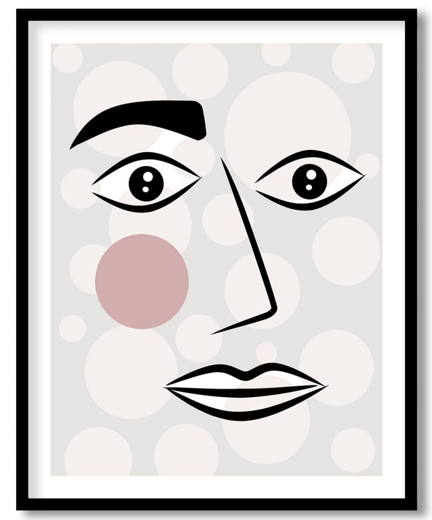 Woman's eyes on stalks