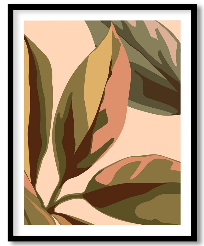 Dilated modern boho concord leaf #265