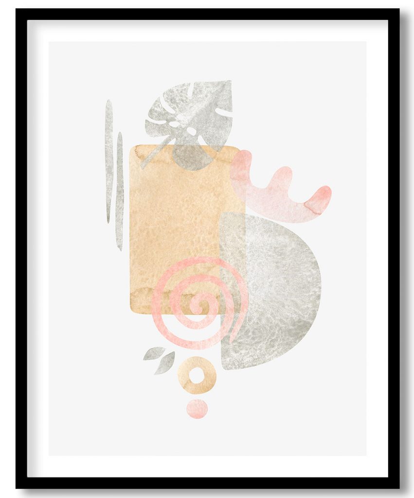 Scandinavian geometric botanical elements #512