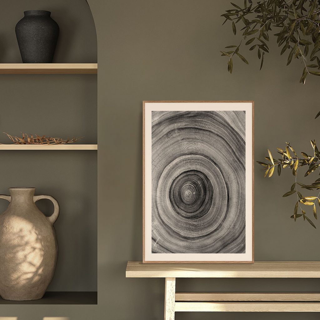 Chopped Tree Trunk Wall Art, Hanging Wall Decor, Home Decor