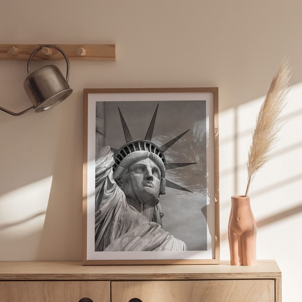 Surrealism Statue of Liberty Close-up – Home Decor