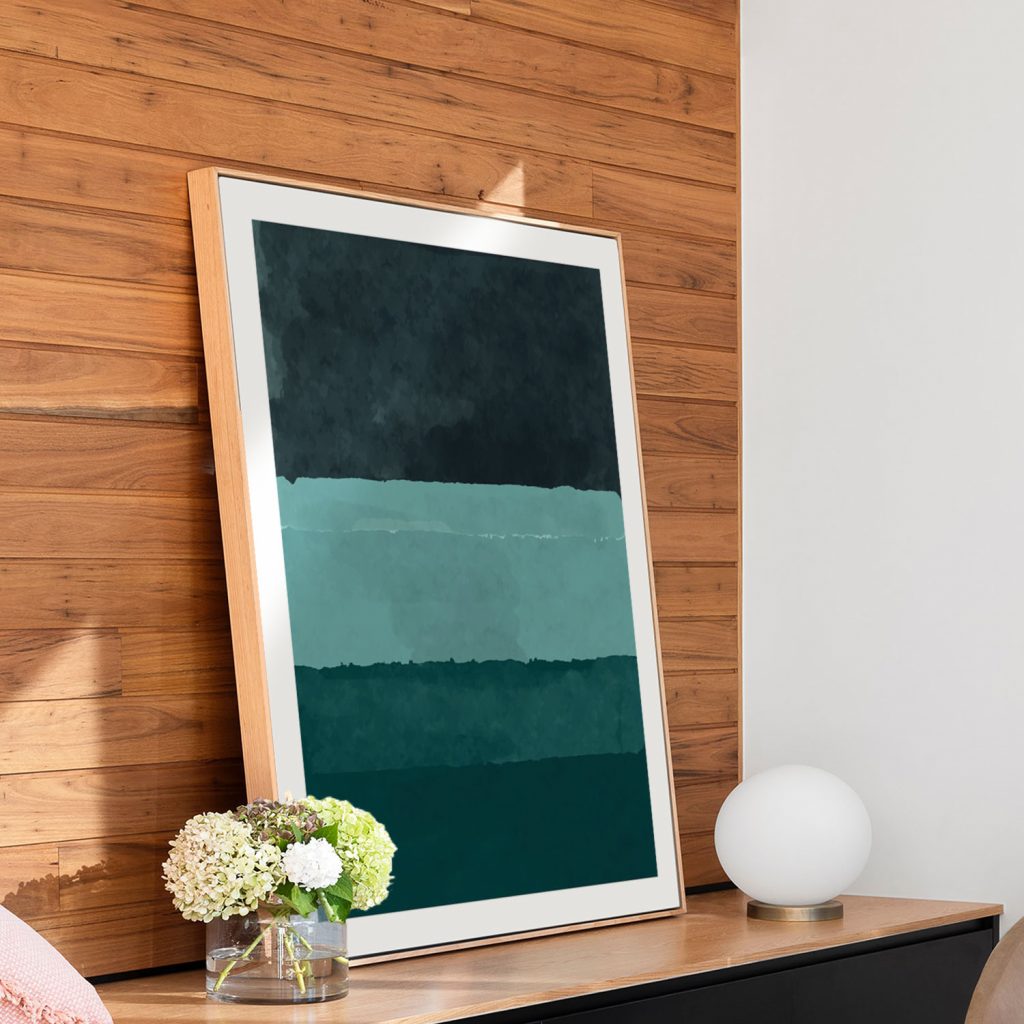 Mark Rothko shades of blue Wall Art, Hanging Wall Decor, Home Decor