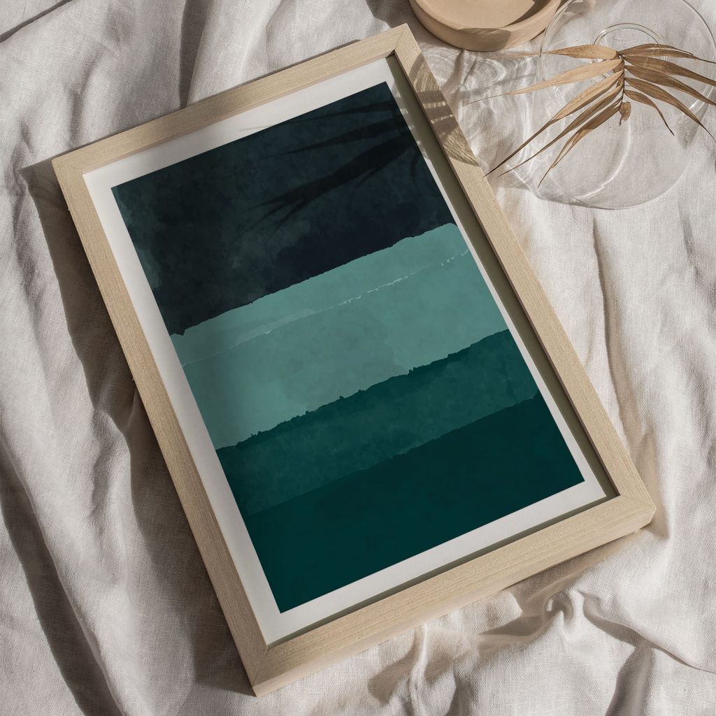 Mark Rothko shades of blue Wall Art, Hanging Wall Decor, Home Decor