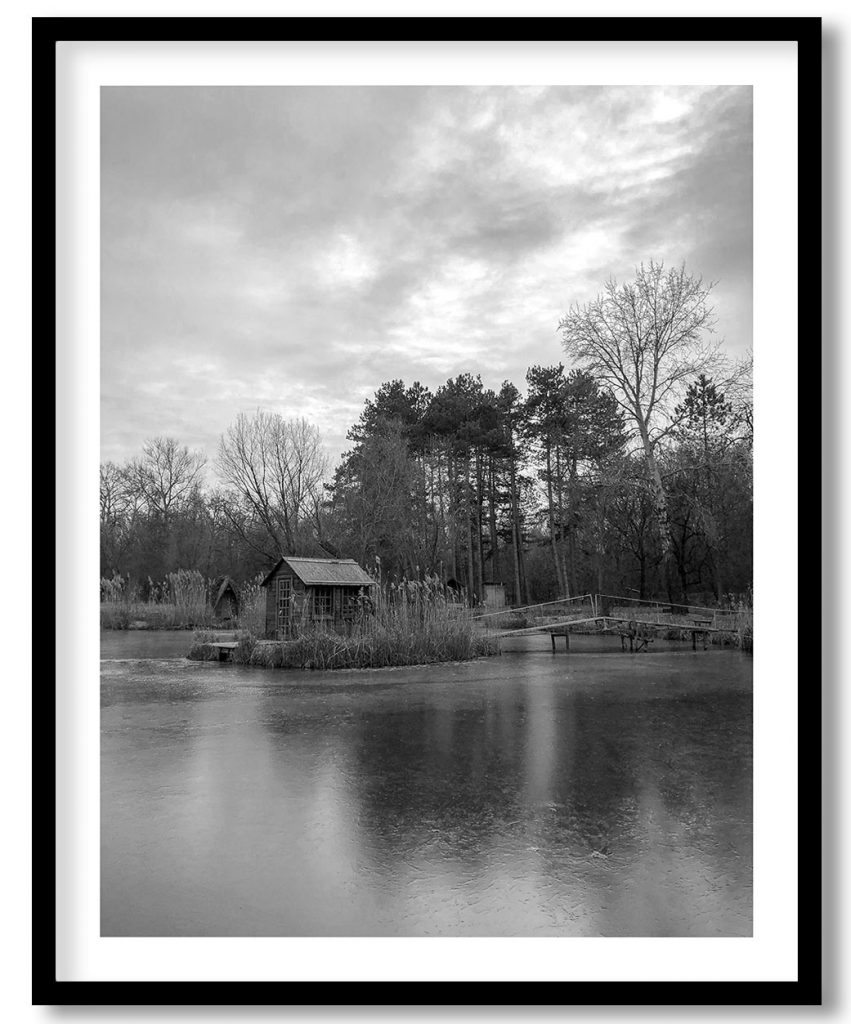 Tiny Wood House In Mid Lake