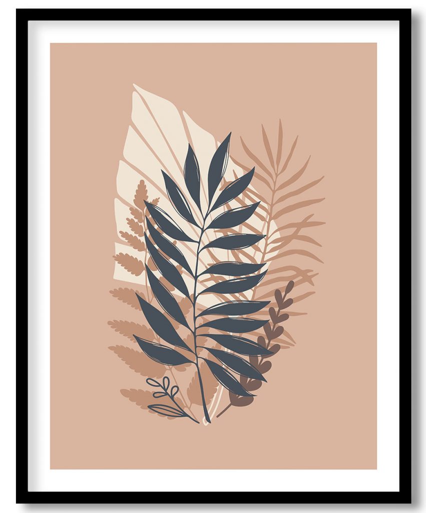 Vintage Ferns Art Piece