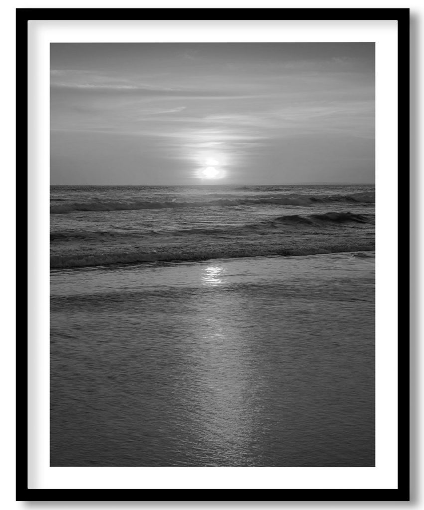 Beautiful Sun Rays and Sea Waves