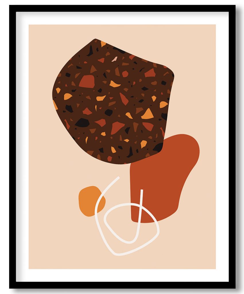 Minimalistic Random Shapes Painting