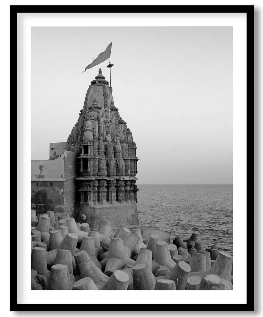 Monochrome Sight of Samudra Narayan Temple