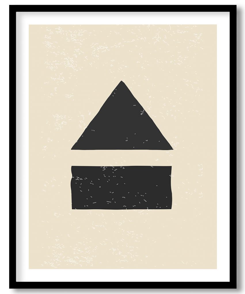 Vintage Style Eject Icon Art