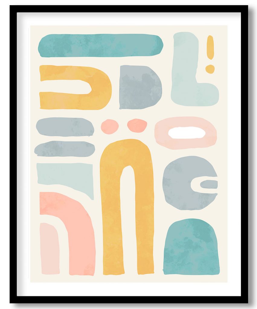 Boho Light Color Vector Shapes