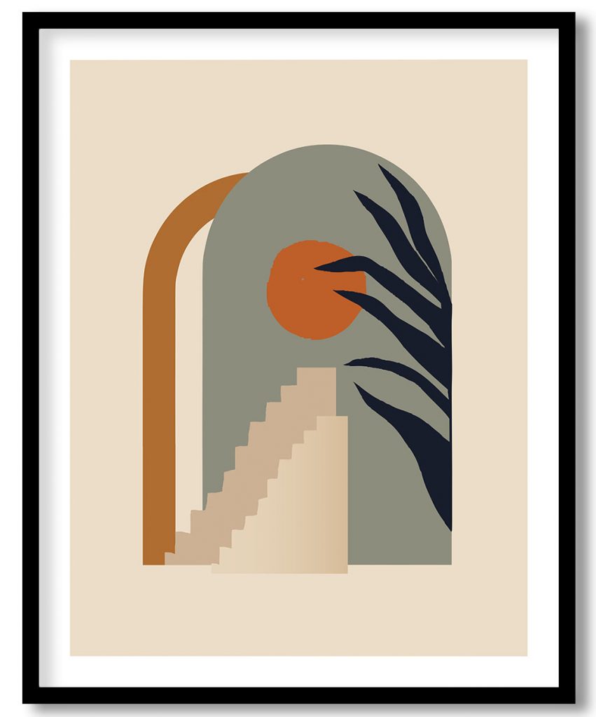 Bohemian Sun At Top of Stairs