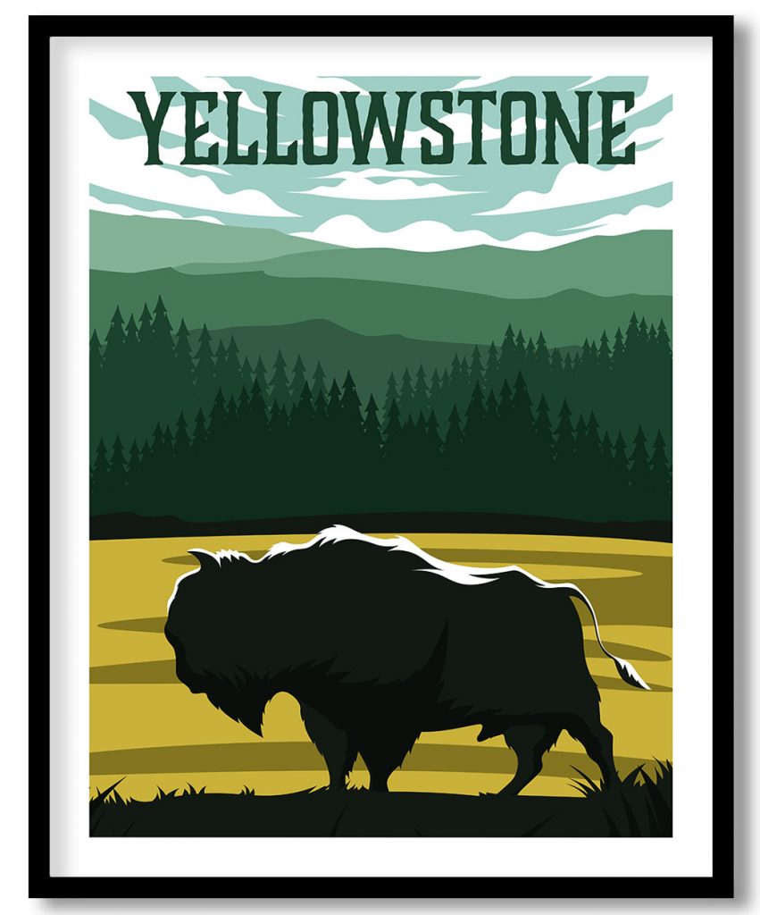 Vintage YellowStone Poster