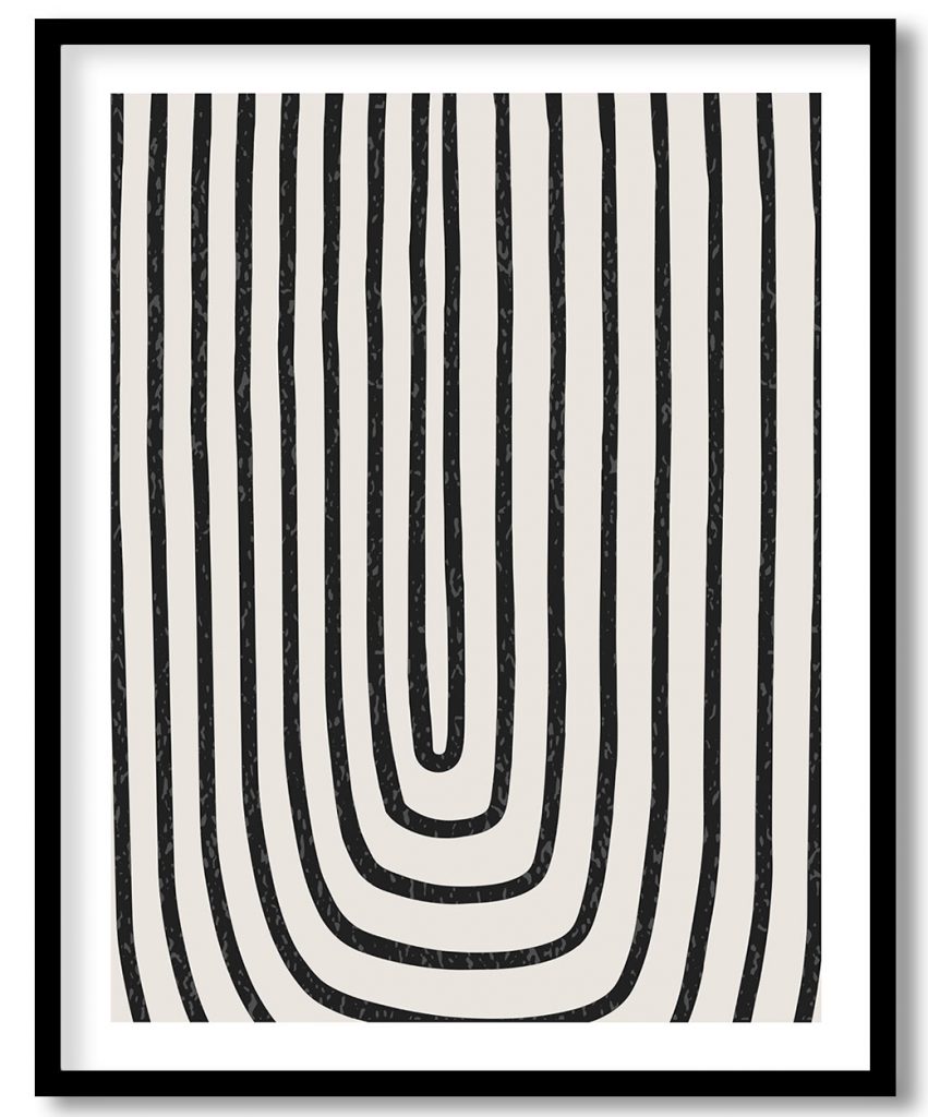 Elegant Vertical Stripes in Black and White