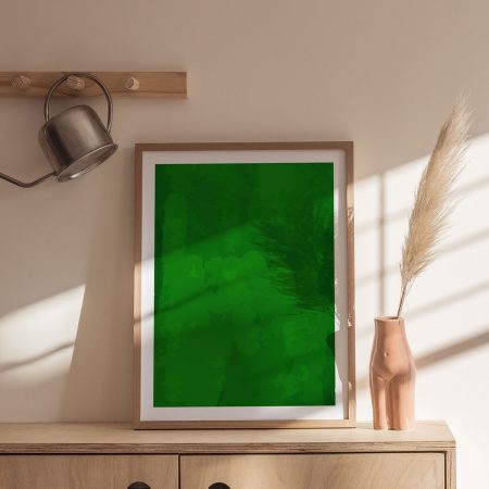 Abstract Green Color Field – Wall Art