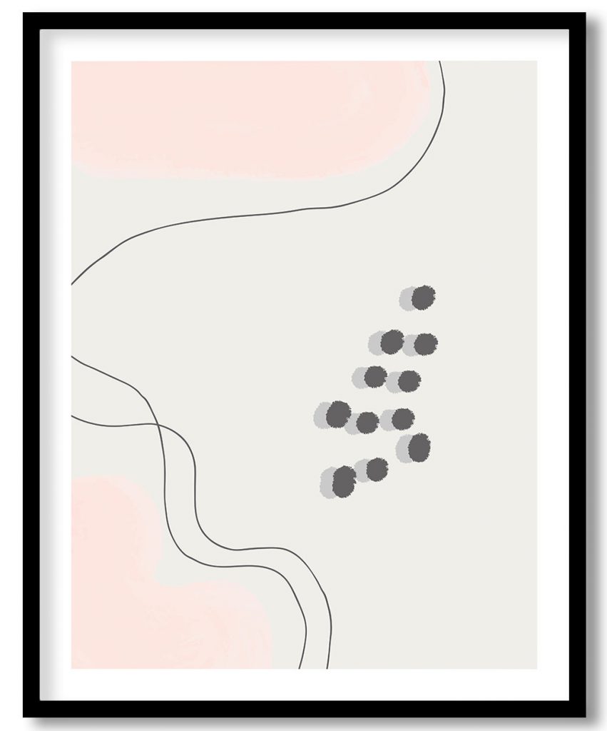 The beautiful flying swarm of birds