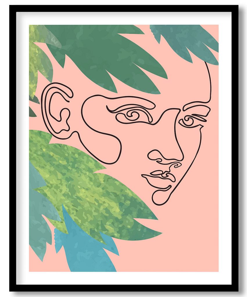 Exotic face of a woman