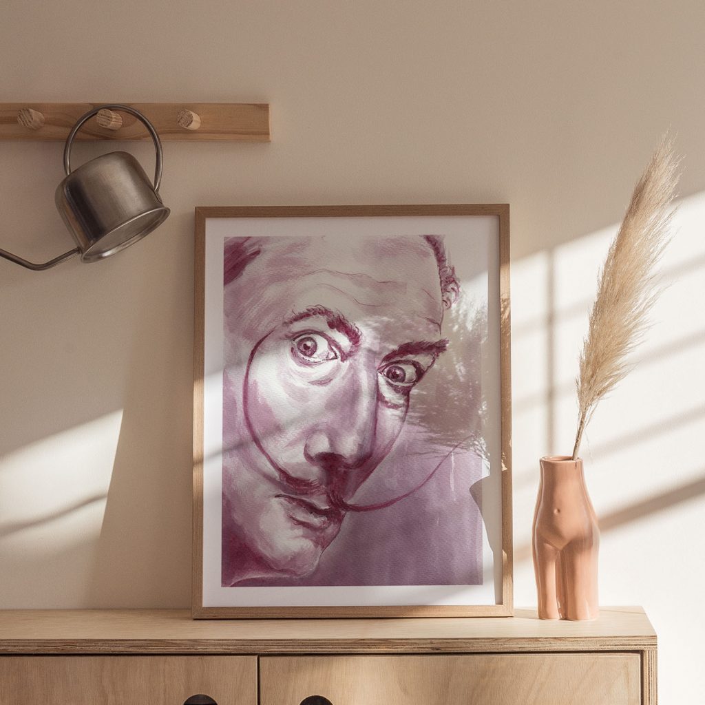 Fine Art Purple Dal Portrait – Wall Art