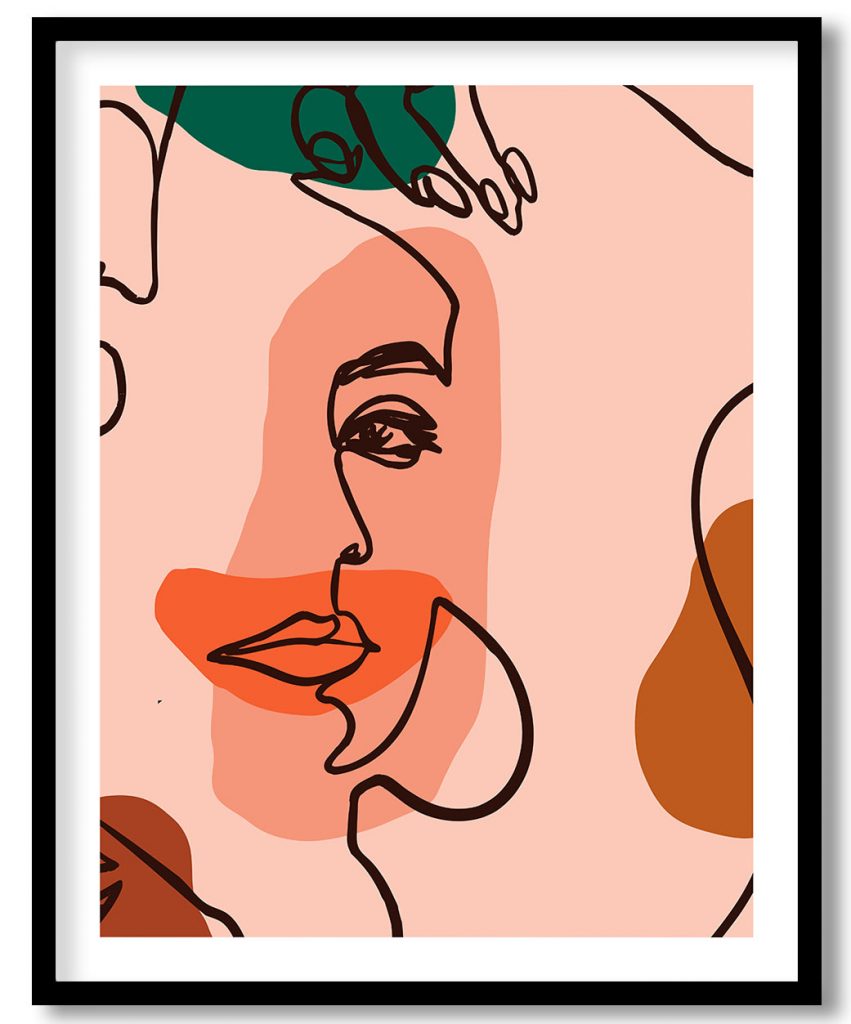 The woman with the hidden features