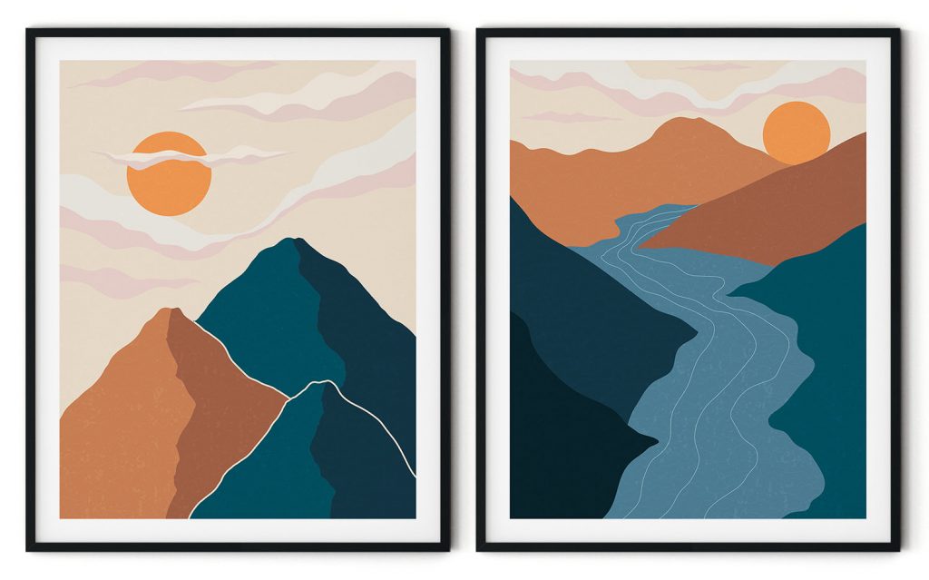 The beautiful edges of a flowing river