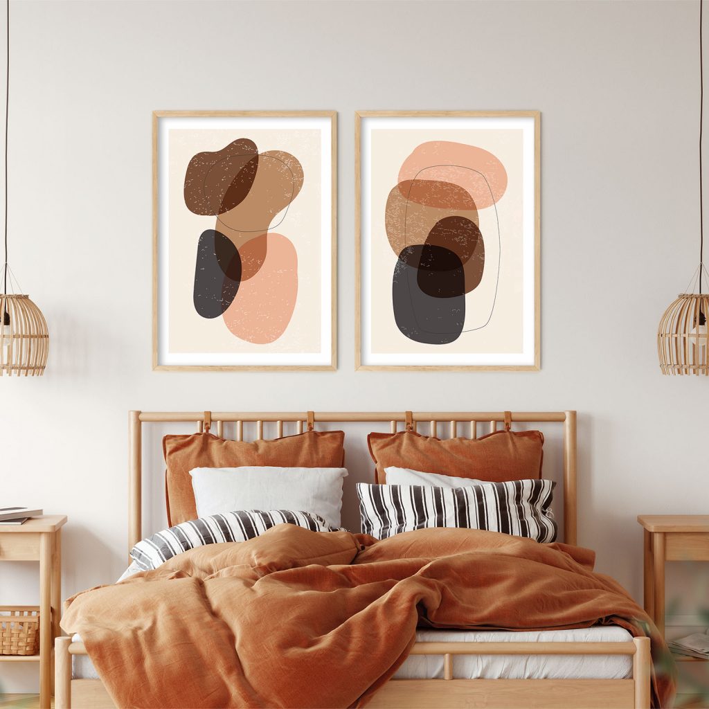 Abstract Organic Shapes Earthy Tones – Wall Decor
