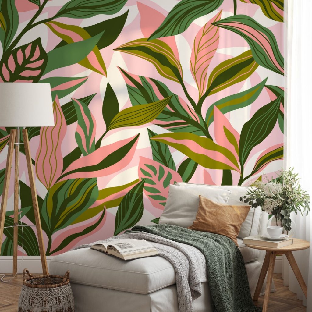 Exotic jungle plants - Wall Mural, PVC free Wall Covering