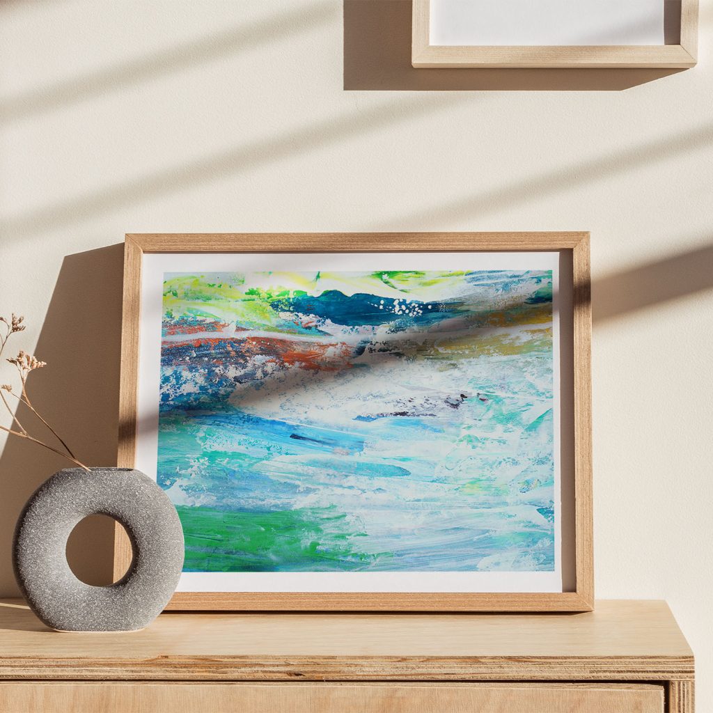 Abstract Crashing Seascape – Wall Painting
