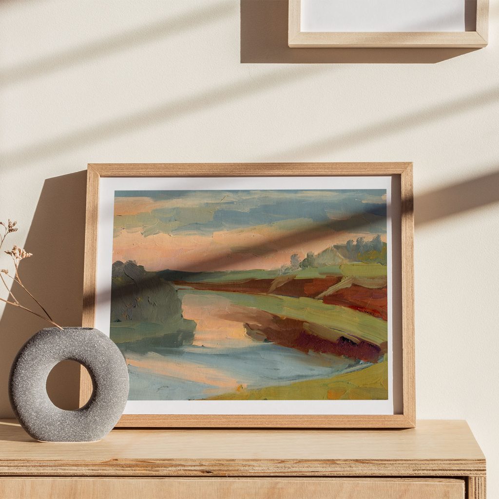 Impressionism River Landscape – Home Decor
