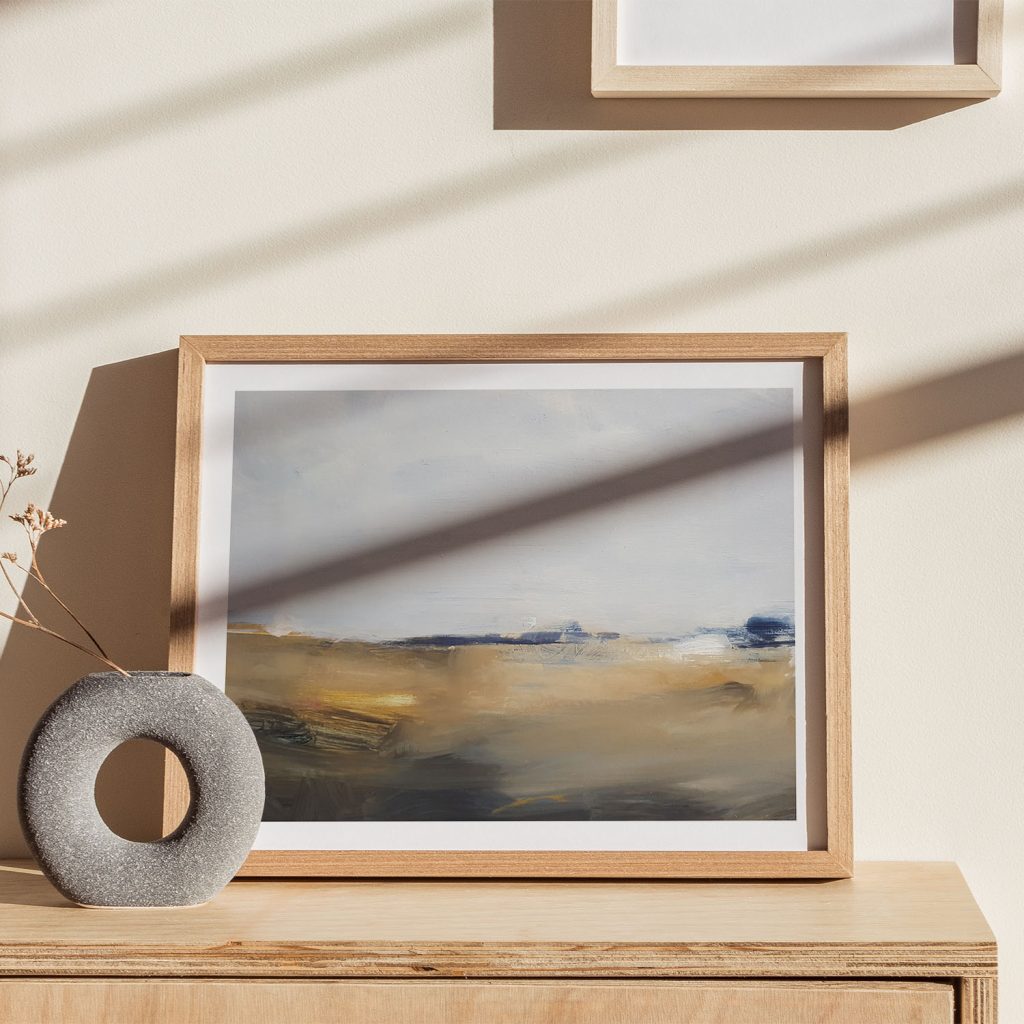 Abstract Landscape Light Sky Earthy – Home Decor