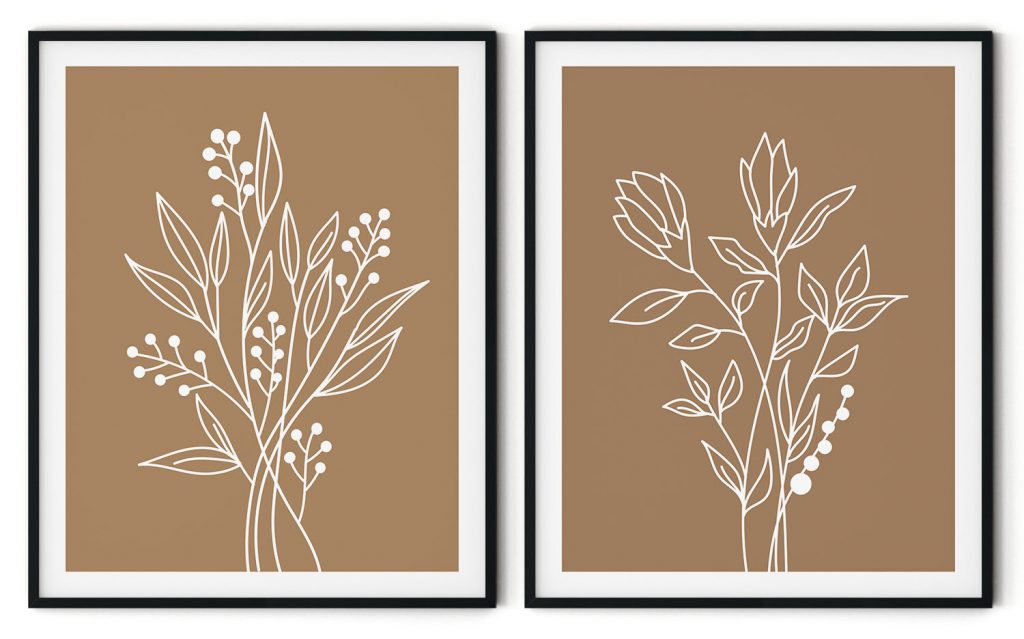 Set of delicate white jasmine