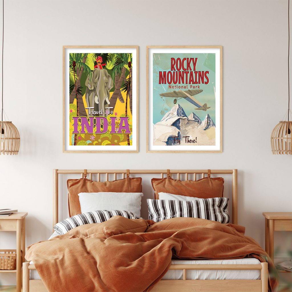 Traditional India Rocky Mountains Posters – Wall Hanging
