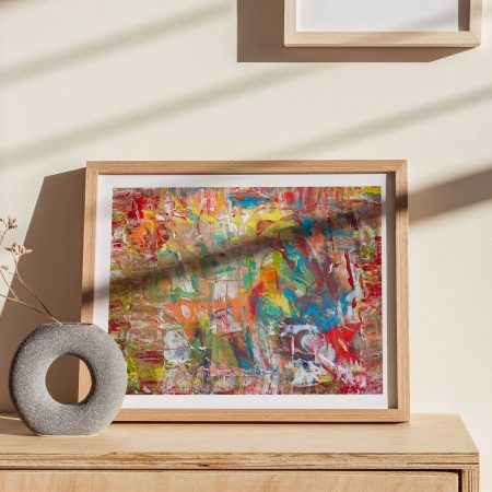Abstract Colorful Brushstrokes – Wall Art