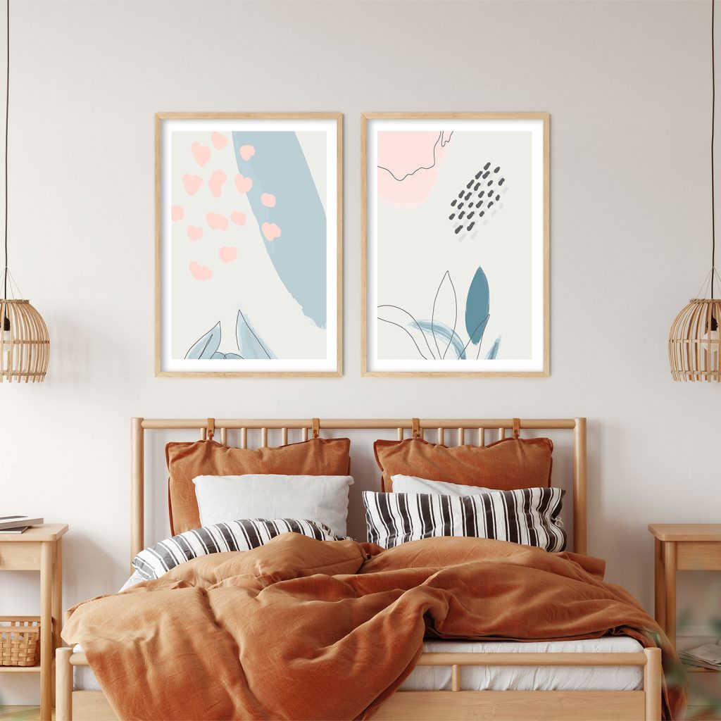 Abstract Organic Shapes Lines – Wall Hanging