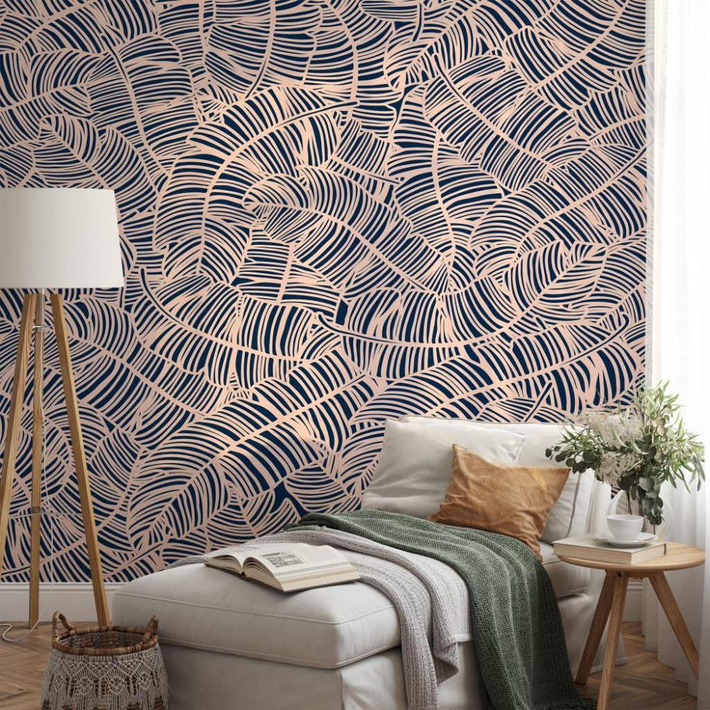 Trap Of Leaves - Wall Mural, PVC free Wall Covering