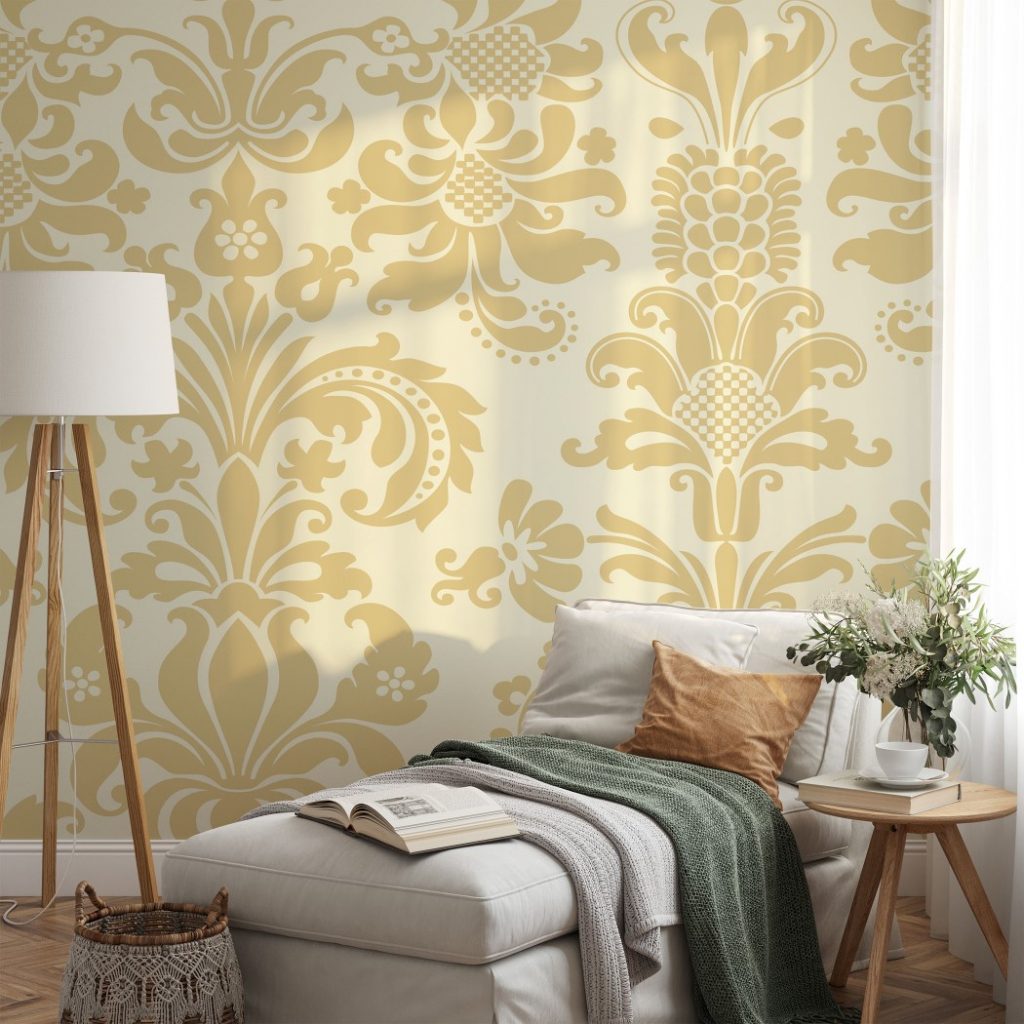 Elegant Vintage Print - Wall Mural, PVC free Wall Covering