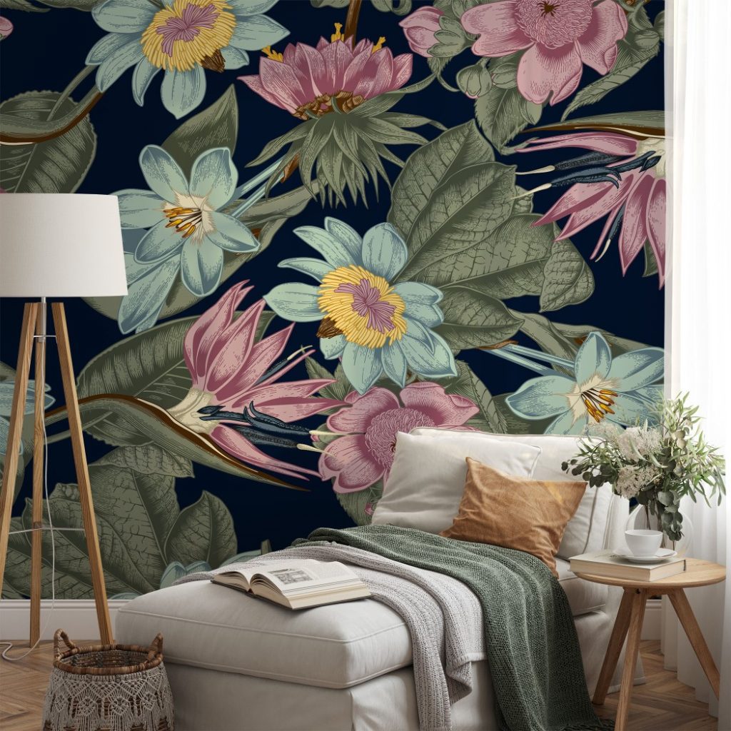 Colorful Garden - Wall Mural, PVC free Wall Covering