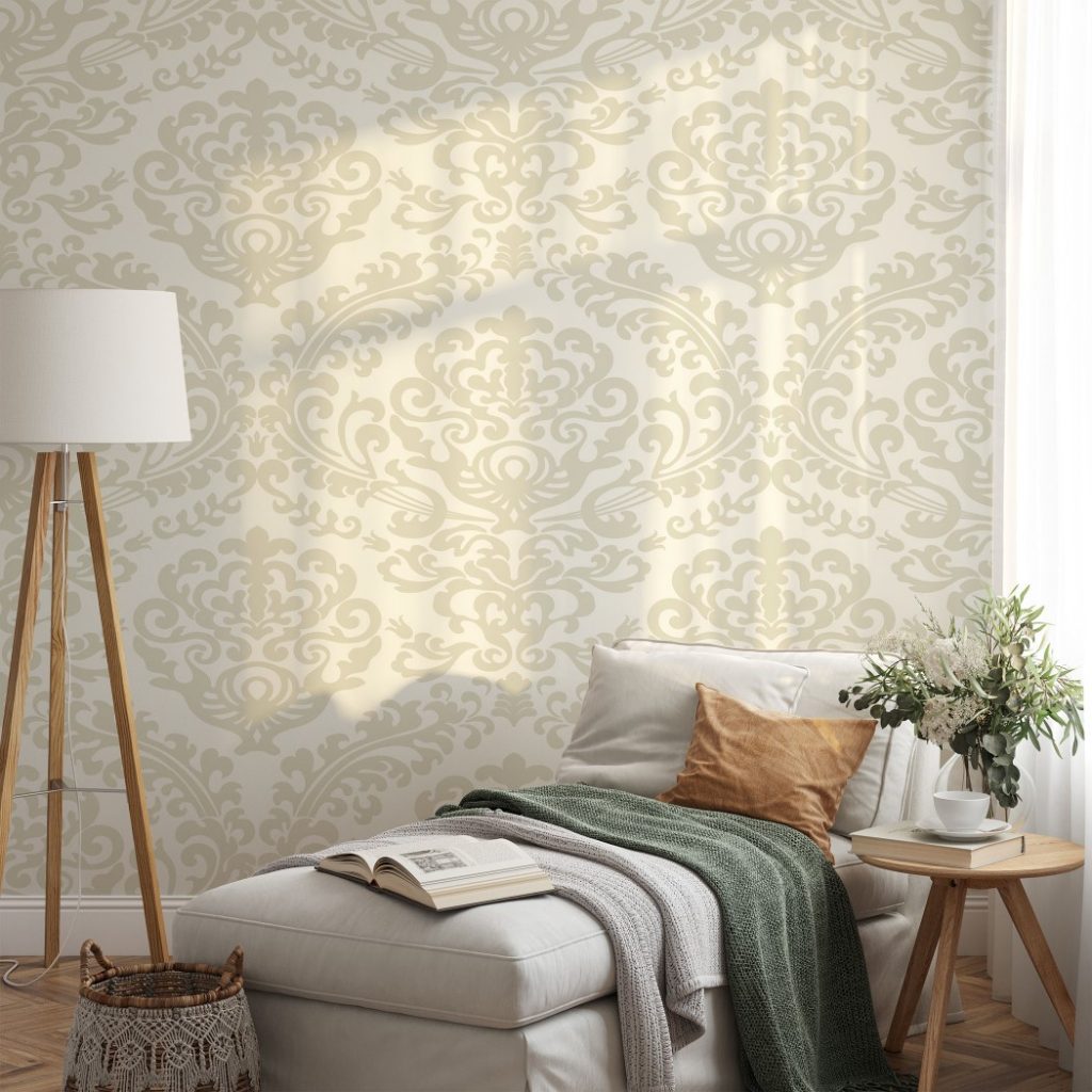Damask Design - Wall Mural, PVC free Wall Covering