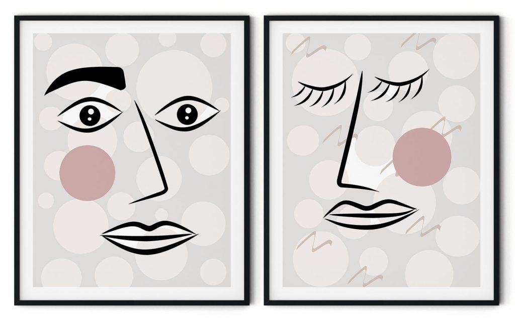 Facial expressions of a woman