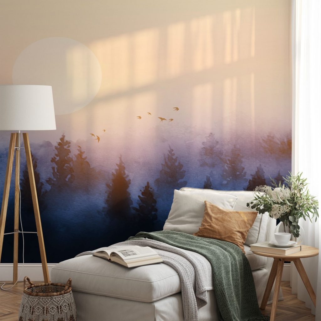 The Early Morning Sun - Wall Mural, PVC free Wall Covering