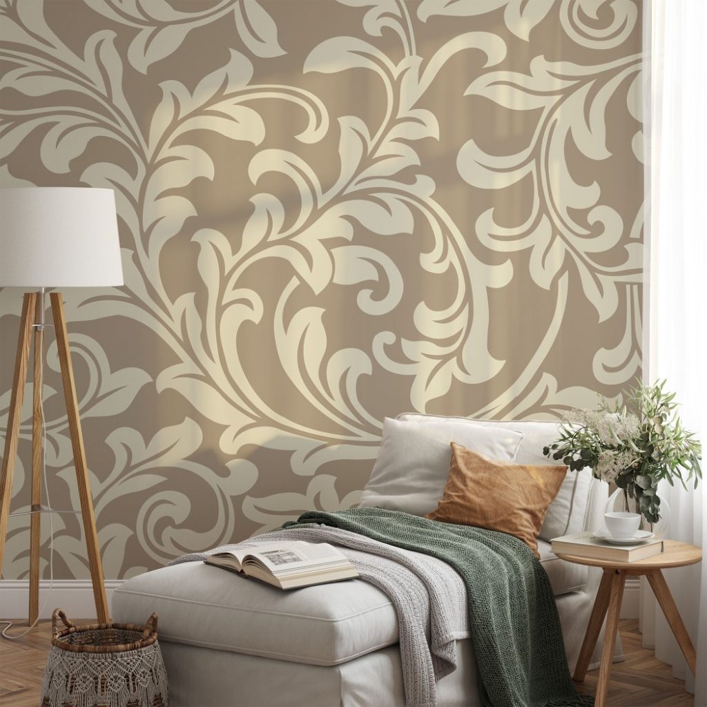 Curled Vine - Wall Mural, PVC free Wall Covering