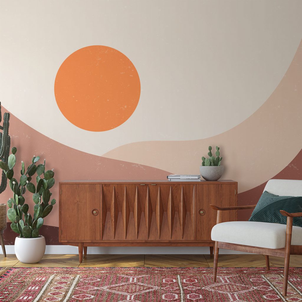 Happy Sun Day - Wall Mural, PVC free Wall Covering