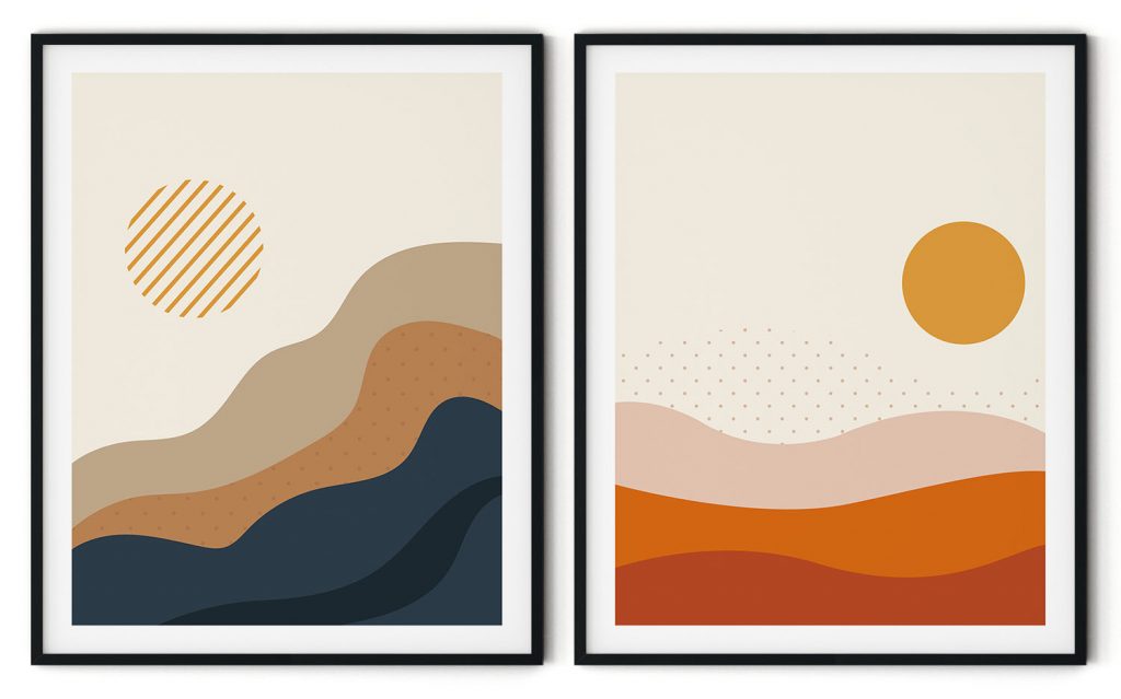 Desert in hot middays