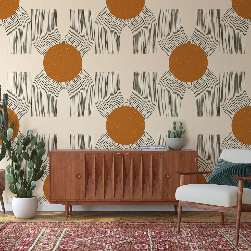 The Upside Down Rainbow - Wall Mural, PVC free Wall Covering