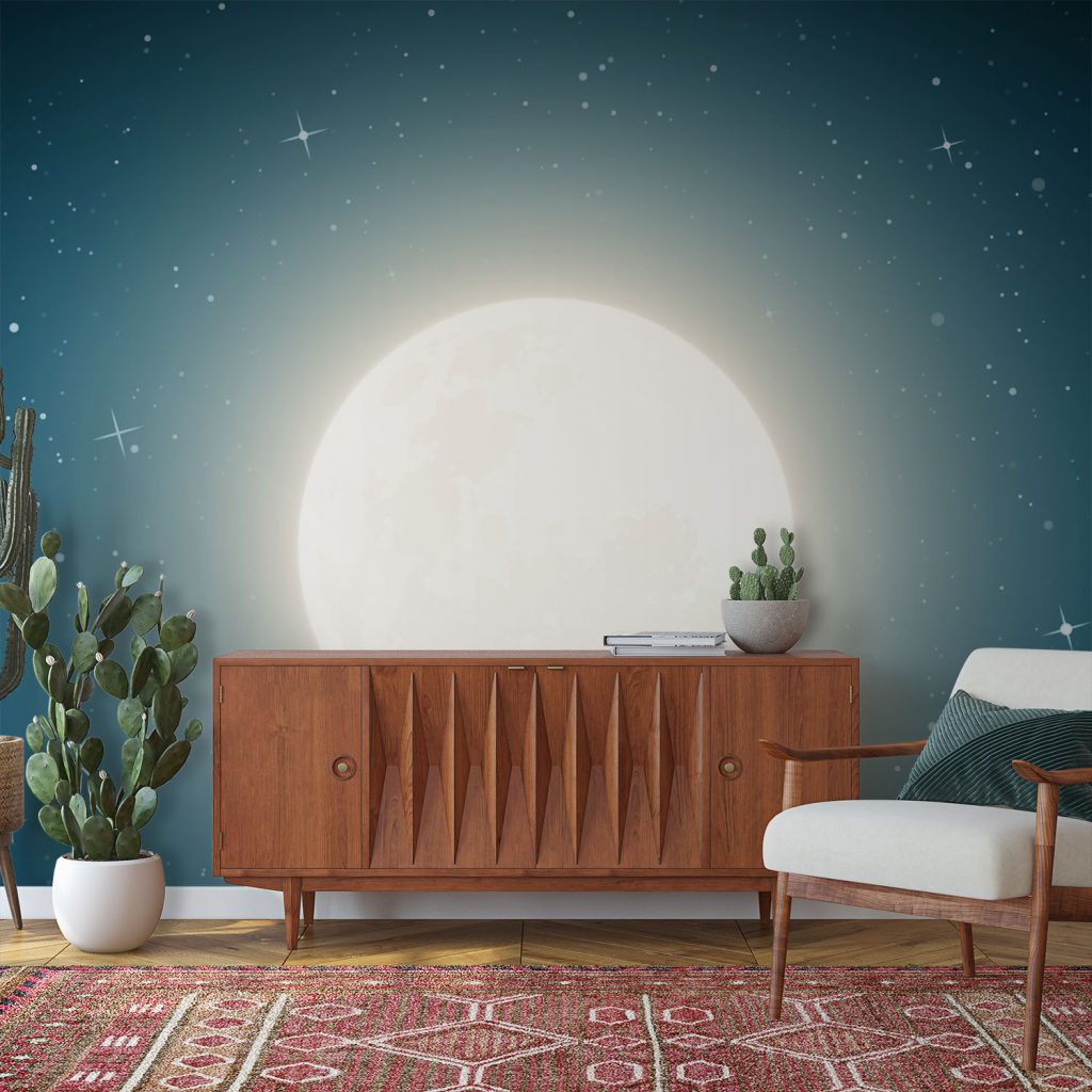 Moony Moment - Wall Mural, PVC free Wall Covering