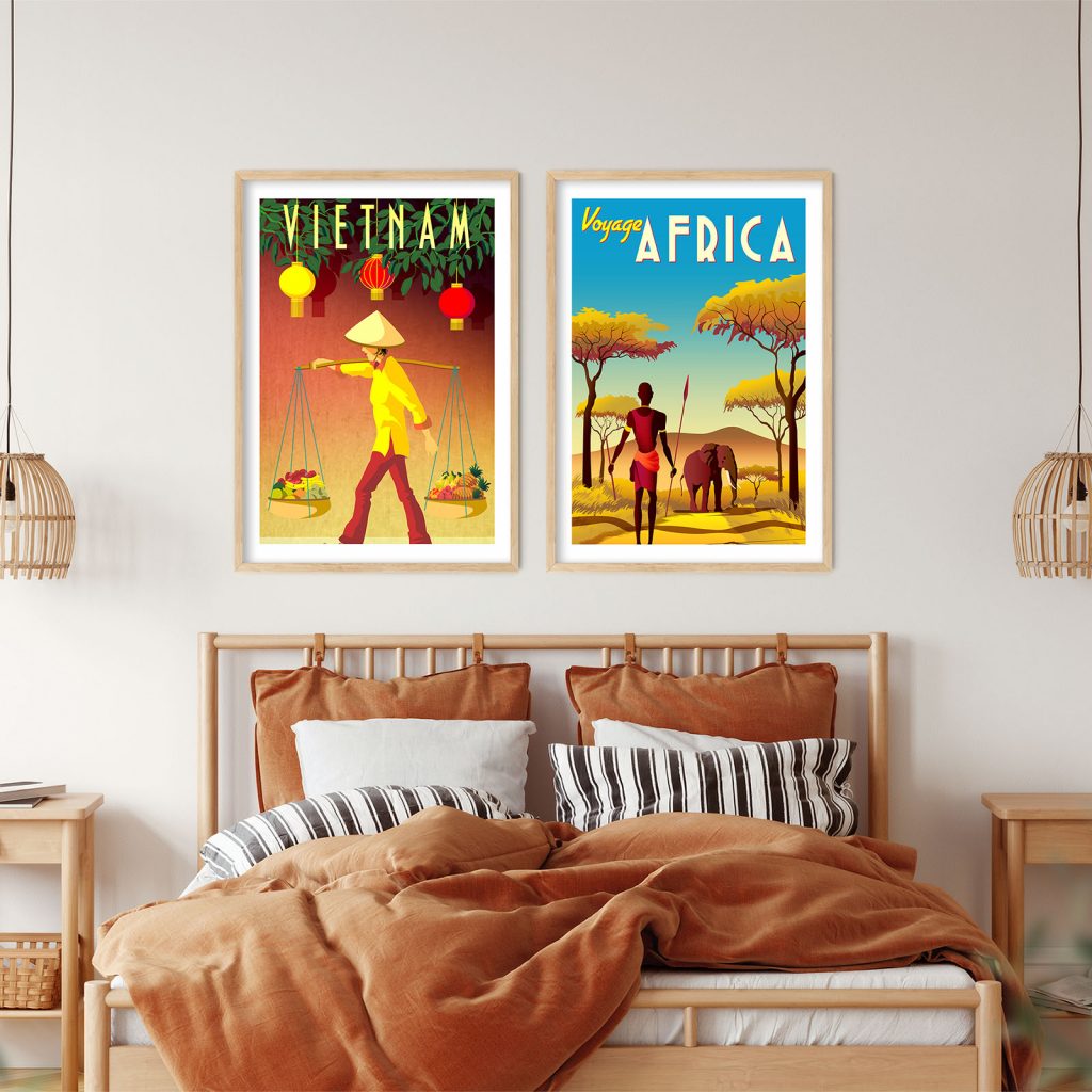 Art Deco Vietnam Africa – Wall Decor