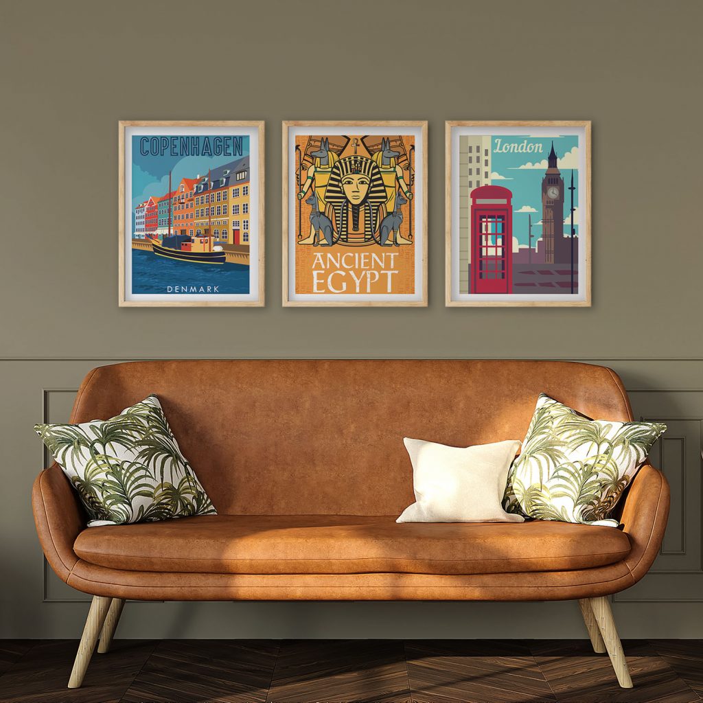 Modern Copenhagen Ancient Egypt London – Wall Hanging